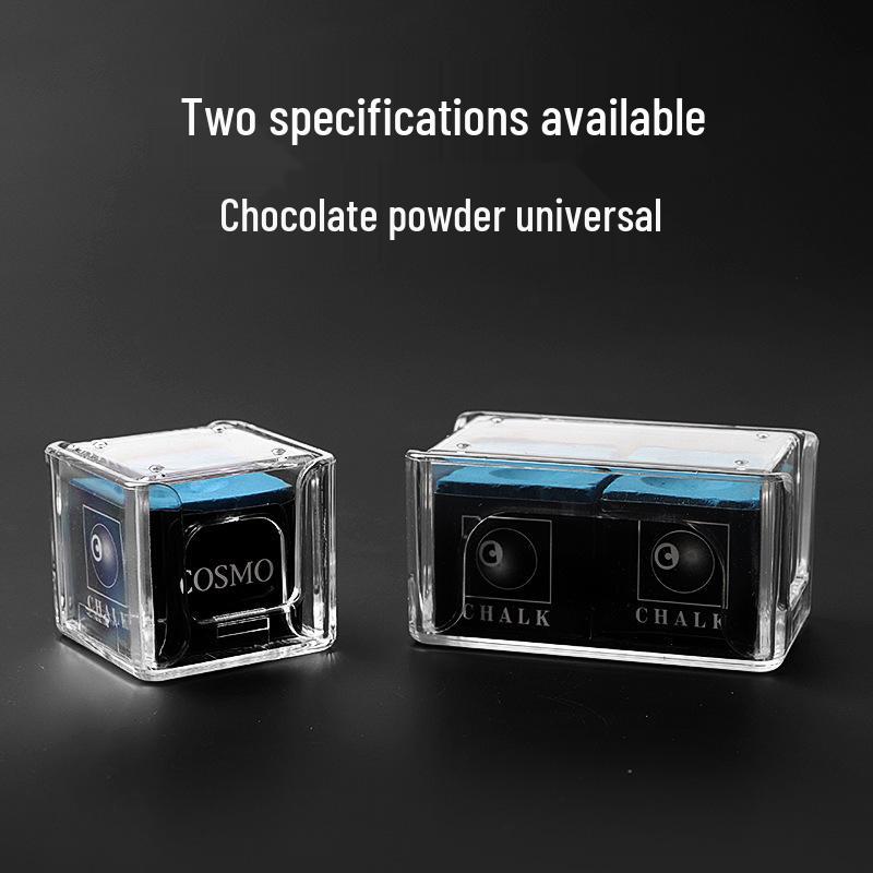 Transparent Acrylic Billiard Cue Chalk Set for Nine Ball and Chinese Eight Ball Snooker