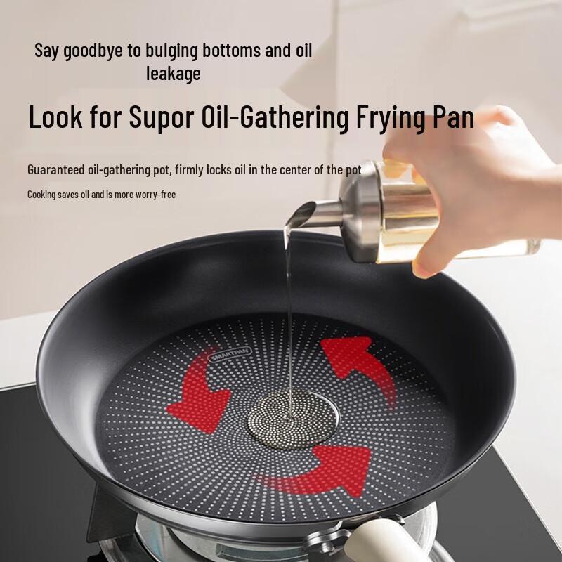 

Supor Aurora 26cm Non-stick Stainless Steel Frying Pan with Lid