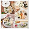 SensaBliss Rice Ball Mold 6 Triangular Sushi Mold Rice Ball Easy and for Picnics and Home Parties Kit, Holes, Kit, Maker, Convenient,