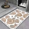 Light luxury diatom mud floor mat, bathroom entry door toilet absorbent bathroom mat, household toilet non-slip floor mat