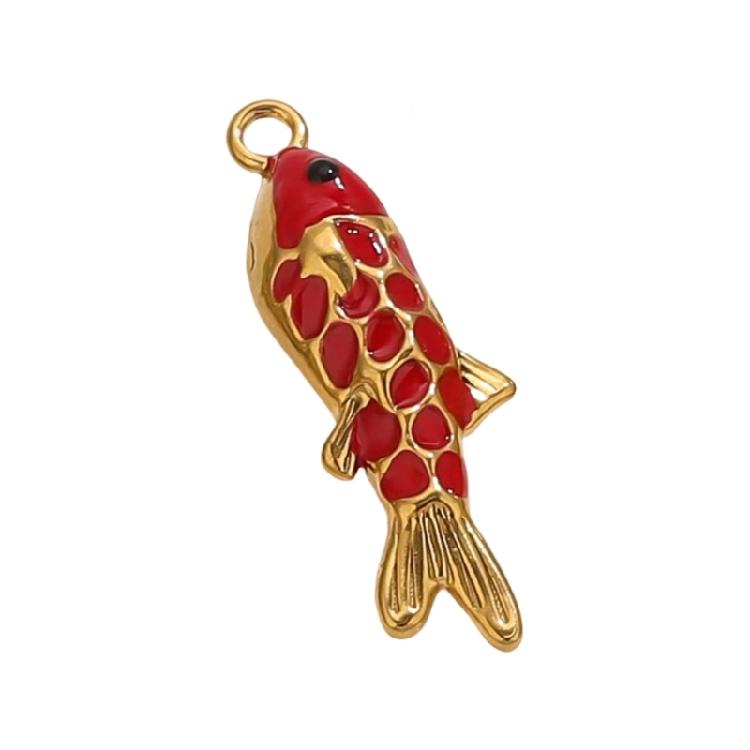 Creative Handmade Fish Pendant In Bright Colors Handmade Jewelry Accessory For Individualized Necklace Bracelet Design