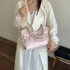 Leather Tote Bag with Belt Detail Elegant Design Women Shoulder Bag for Daily Use