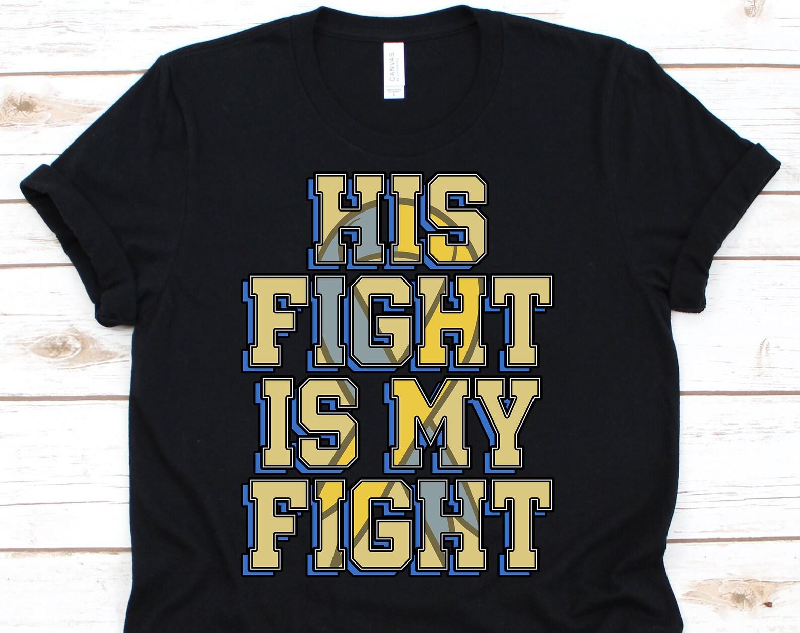 His Fight Is My Fight Shirt, Down Syndrome Awareness For Kids Toddlers With Extra Chromie, Trisomy 21 Down Syndrome Extra Awesome Tshirt M