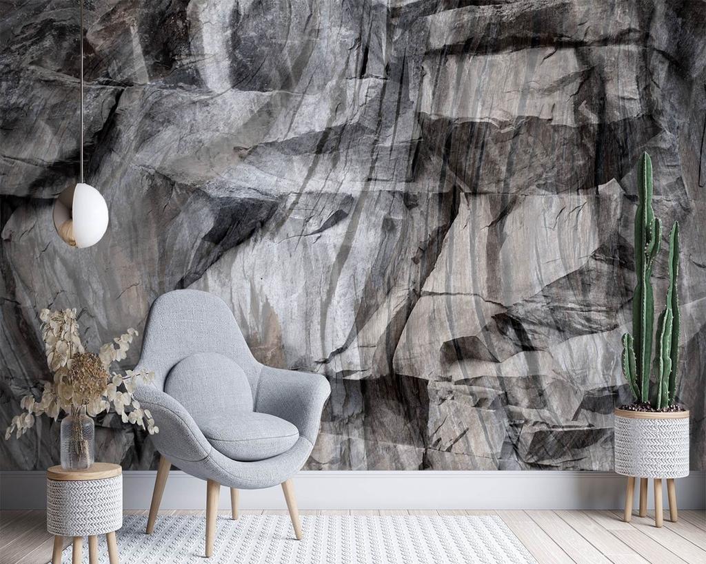 Wallpaper Brown 3D Rocks