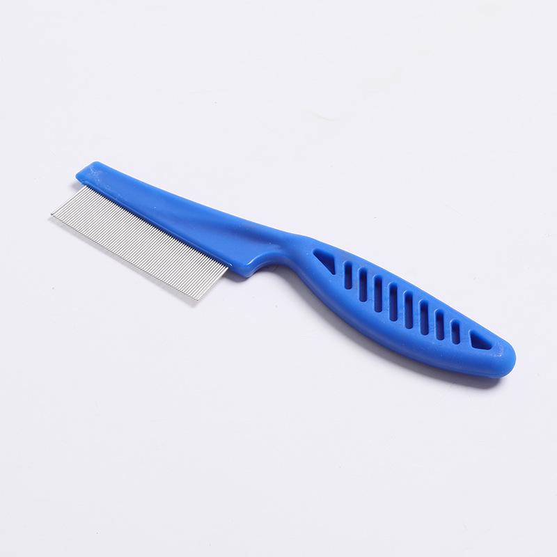 Stainless Steel Fine-Toothed Flea and Lice Comb Set for Pet Grooming - Ideal for Dogs and Cats
