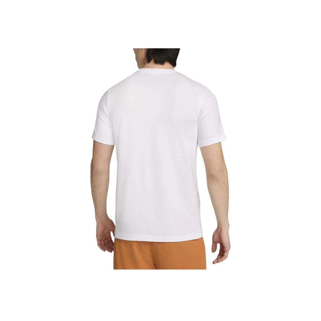 Nike Letter Logo Print Casual Pullover Short Sleeve T-Shirt Men Tops White FV8377-100