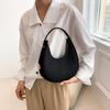 Chic Minimalist Crescent Bag For Women In Black Pink Orange Green And Brown Colors