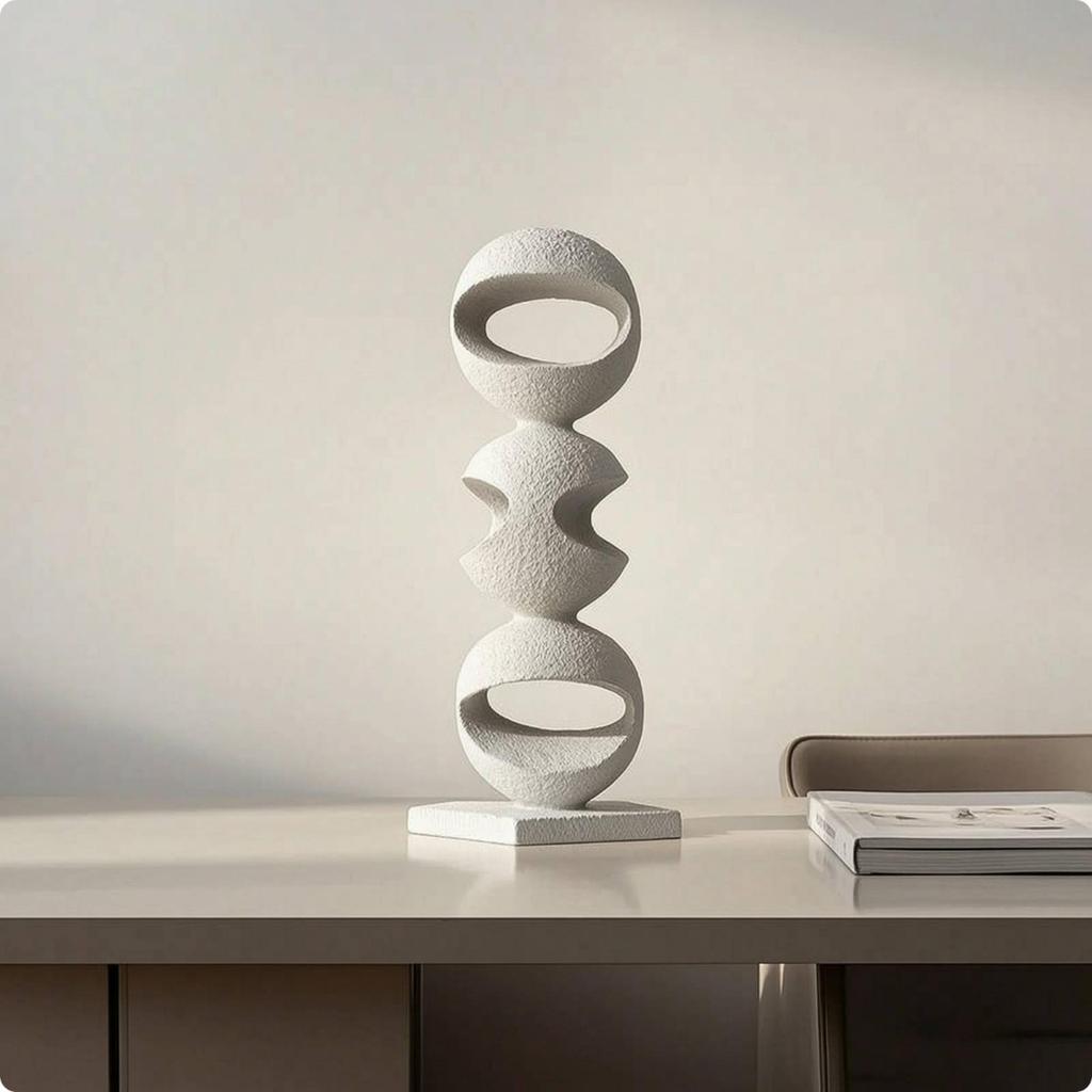 Abstract Tabletop Sculpture Modern Statue Decorative for Entryway