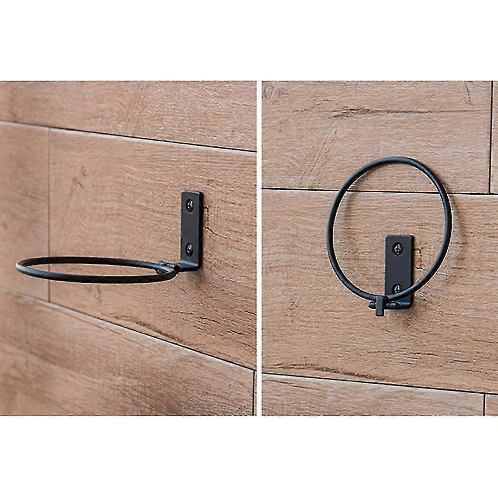 3pcs Foldable Wall Mounted Flower Pot Holder Ring, Metal Wall Ring Holder With Screws, For Fixing Flower Pot Hooks (4 Inches)