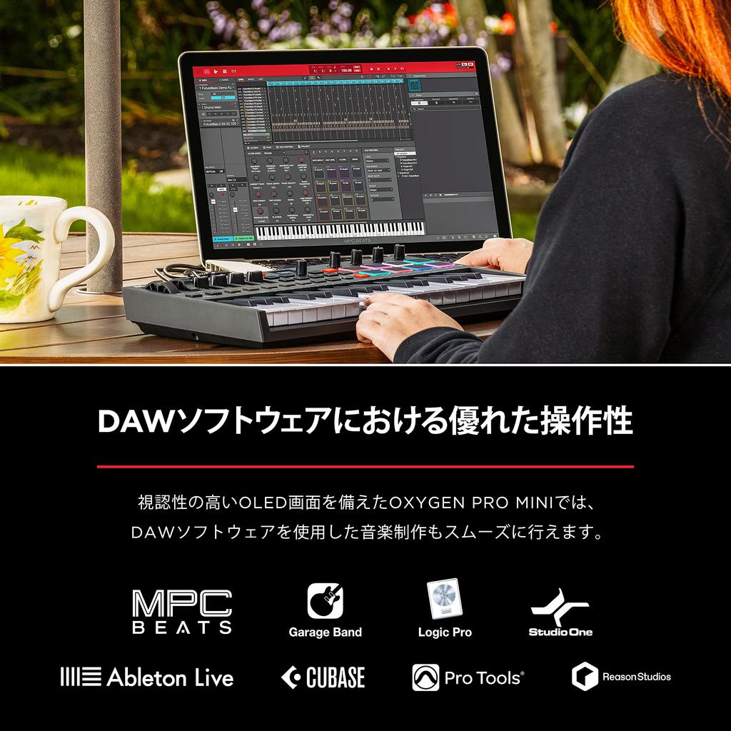 USB MIDI Keyboard Native Instruments Sound Package and and Extensive Music Production Software Oxygen Pro Mini 32 M-Audio Controller, 32-Key,
