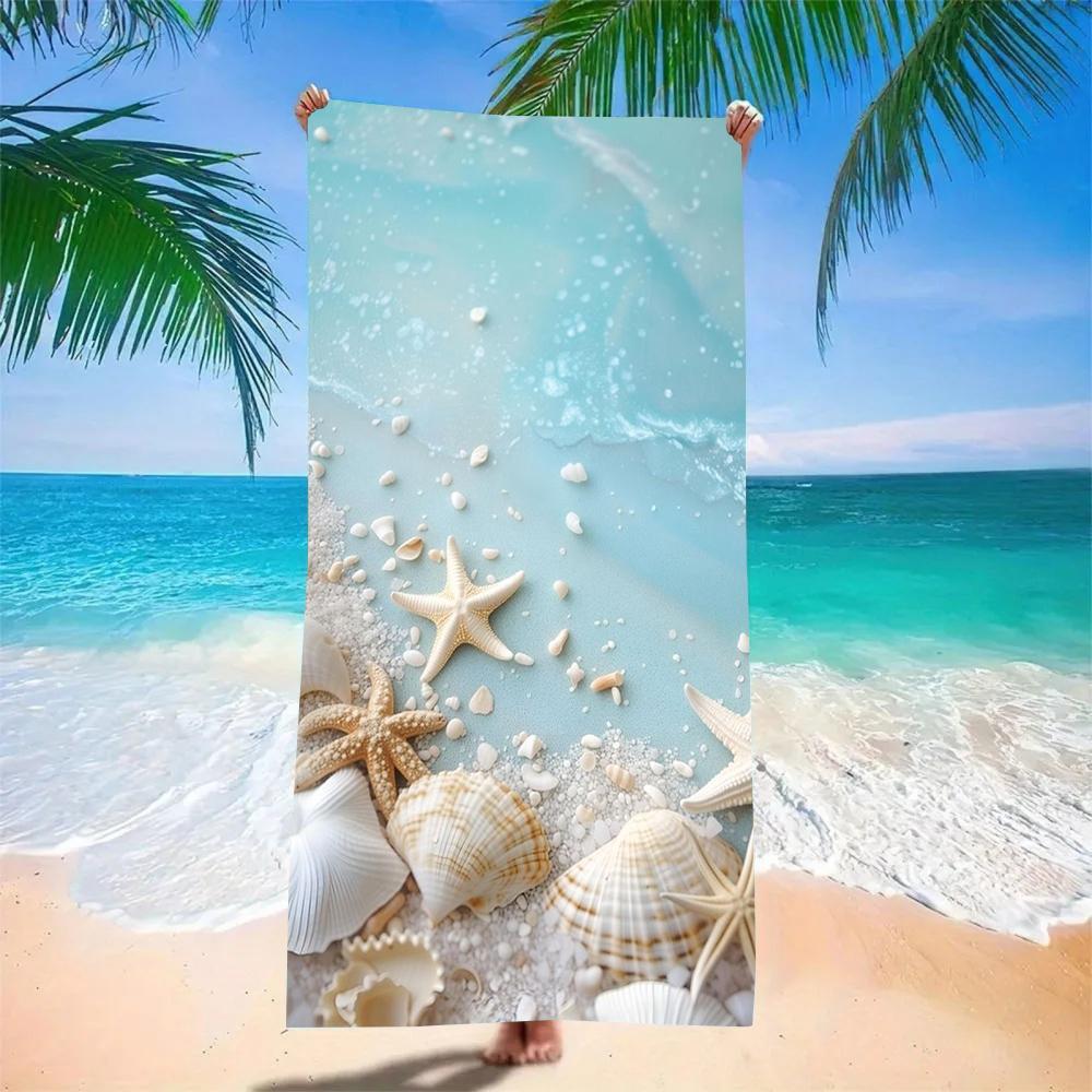 Glücksbringer böser Blick Strandtuch - Super saugfähige, schnell trocknende Mikrofaser, Blaue Nazar-Musterdecke für Picknick & Entspannung im Freien