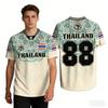 Personalizzazione Gratuita Uomo e Donna Elefante Thailandia Stampa 3D Manica Corta Estate T-Shirt Alta Qualità Oversize Traspirante