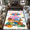 Alfombra Personalizable con Nombre de Pocoyó Adecuada para Exteriores Dormitorio Entrada Pasillo Alfombra Antideslizante Decorar Oficinas Regalo para Festivales