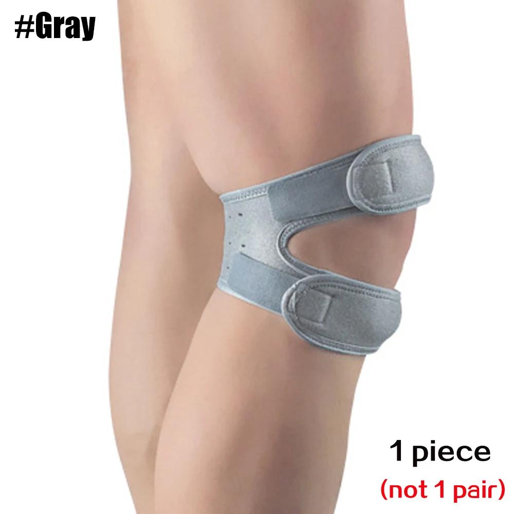 Tcare 1 Pcs Sports Kneepad Double Patellar Knee Patella Tendon Support Strap Brace Pad Protector Open Knee Wrap Band Fitness Men