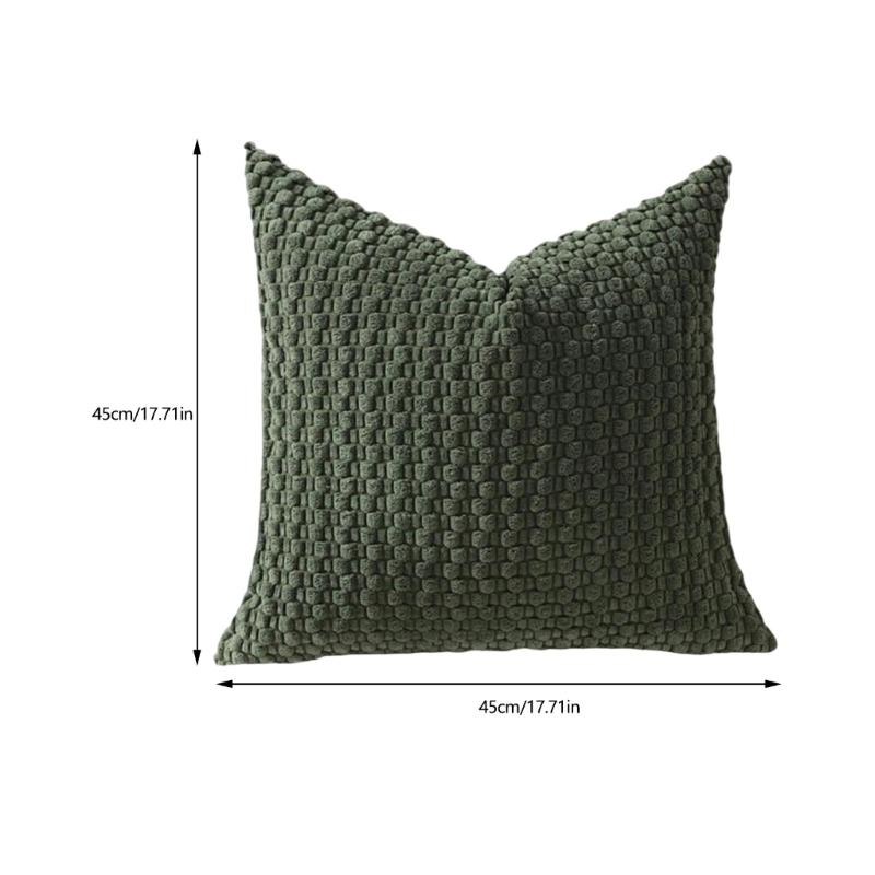 Corduroy Bubble Pillow Cushion For Home Office Sofa Bed Soft Comfortable Support Neck Back Rest