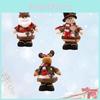 Christmas Snowman And Reindeer Standing Plush Toy Perfect Holiday Decoration And Gift Cloth)