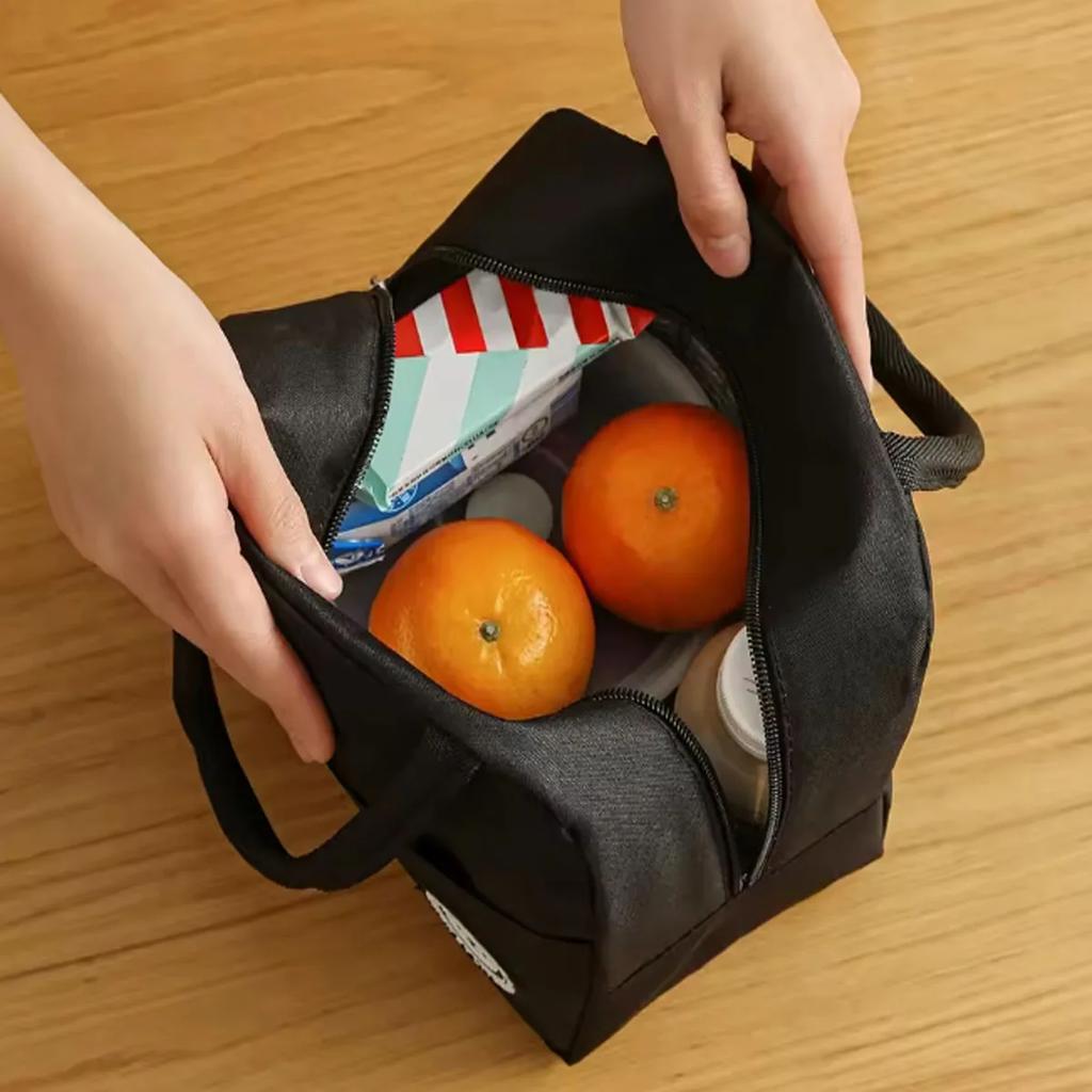 1pc-Portable Oxford Lunch Bags Fresh Cooler Pouch for Office Students Convenient Lunch Box Food Container Bag