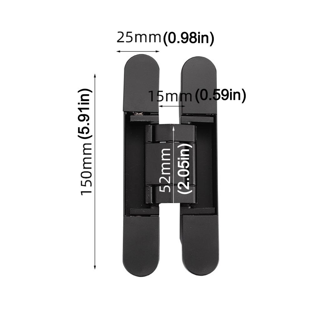 

Zinc Alloy Door Hinge Folding 180 Degree Adjustable Cross Hinge Invisible Cabinet Cupboard Door Hinge