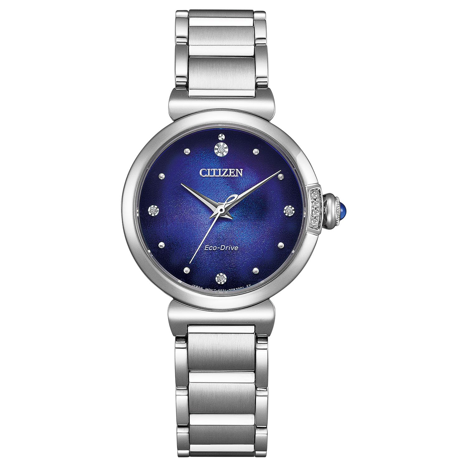 

UNITE with Limited Silver [Citizen] Wristwatch, Light-powered Eco-Drive, Waterproof, BLUE, Edition, Silver, Blue, EM1060-87L, Women s,