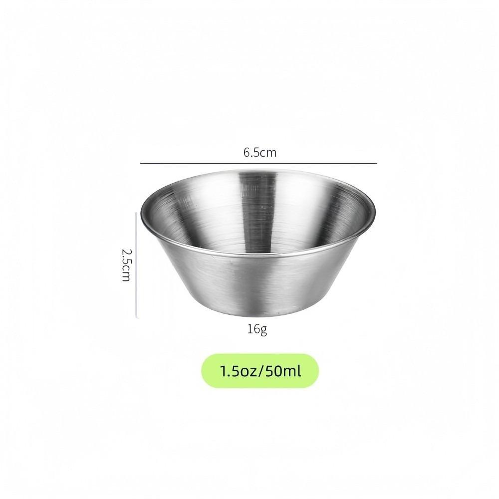 1.5 Oz Capacity Dipping Bowls Reusable Condiment Ramekins Serving Containers  For Salad Dressing