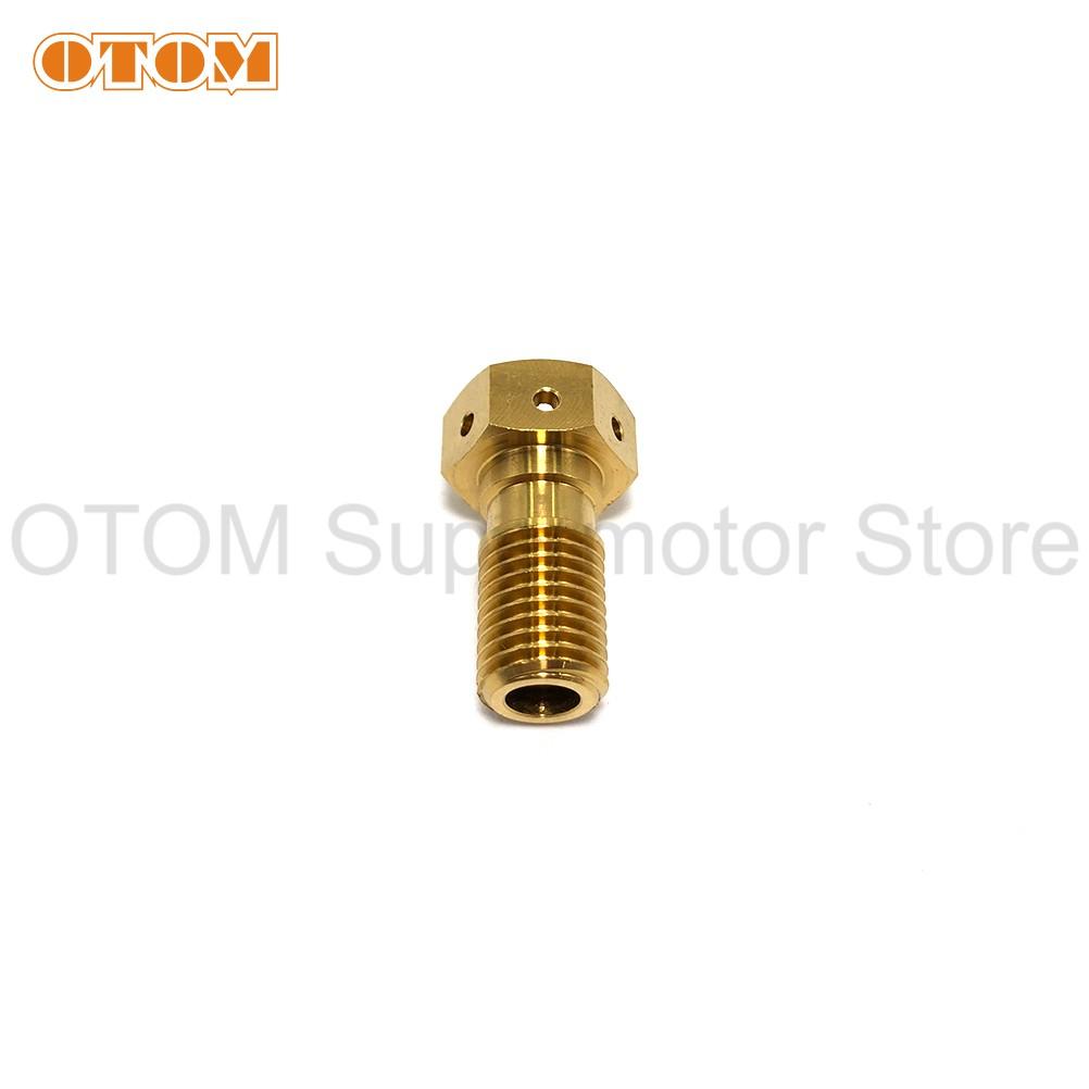Motorcycle Accessories Brake Hose Bolt M10xP1.25 Oil Pipe Screw Hydraulic Brake Titanium Banjo For KTM HUSQVARNA GASGAS HONDA GR