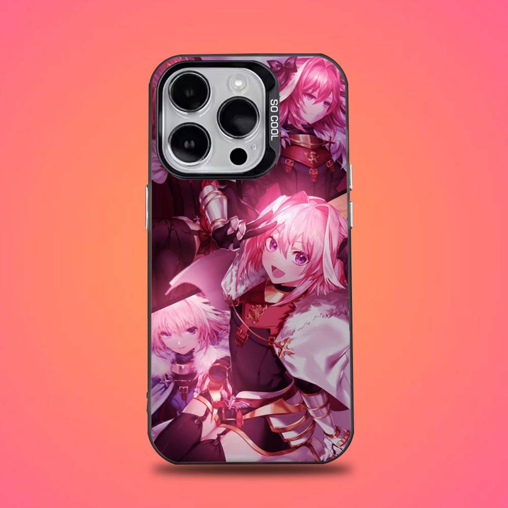 Fate Apocrypha Astolfo Handyhülle Für iPhone 16,15,14,13,12,11,Pro,Max,Plus,Mini,XS,SE Anti-Fall Schwarzer Mattes Hartes Bumper