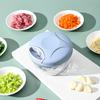 Yousheng Garlic Grinder Manual Pull Cord Food Chopper for Garlic Ginger Peppers Onion Puree Portable Kitchen Cutter with Detachable
