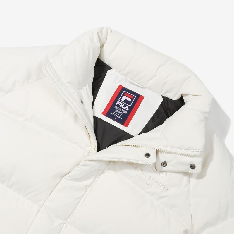 New FILA Down Jackets Unisex White FS2DJD4101X-CRM