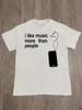 2026 I Like Music More Than People Tshirt Cotton Graphic Tee Unisex Wounisex Summer Streetwear