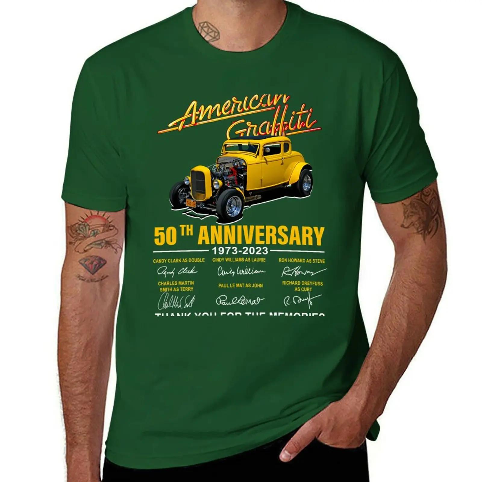 American Graffiti 49Th Anniversary 1973 2023 Signature Thank You For The Memories Summer Fashion T-Shirt 4XL