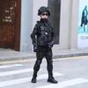 Children's Special Forces Combat Uniform New Camouflage Training Suit Black Eagle Camouflage Suit Performance Suit
