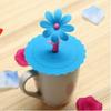 Cup Cover Lid Cover Heat-insulated Silicone 3Pcs Blue