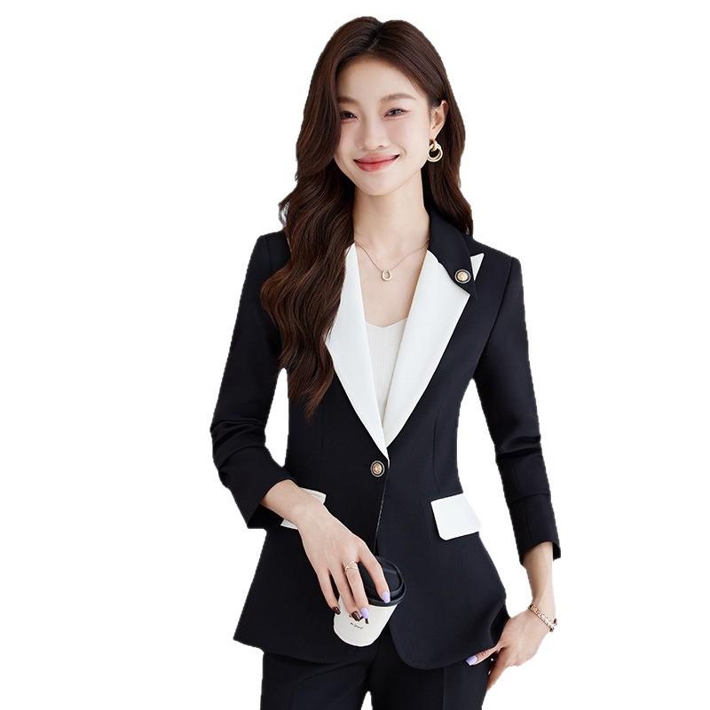 Women's White Suit Set - 2026 Spring/Autumn Professional Goddess Style High-End Jacket