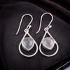 Natural Rose Quartz Gemstone 925 Sterling Silver Handmade Jewelry Earrings 1.50" EE-38-22