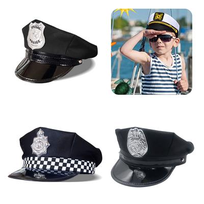 Kostým policejní čepice pro ženy, muže, teenagery na policejní párty, dekorace, kostým, cosplay, převlek pro hraní rolí