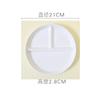 Three Grid Dining Plate Grid 211 Fat Reduction Plate Household Breakfast Utensils Ceramic Weight Loss Quantitative Dinner Plates