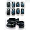 24 pcs/set Press on Nails Long Red Star Nail Girls Sexy Nail DIY Bridal Tip Daily Reusable Sexy Fake Nails Art For Women Decoration