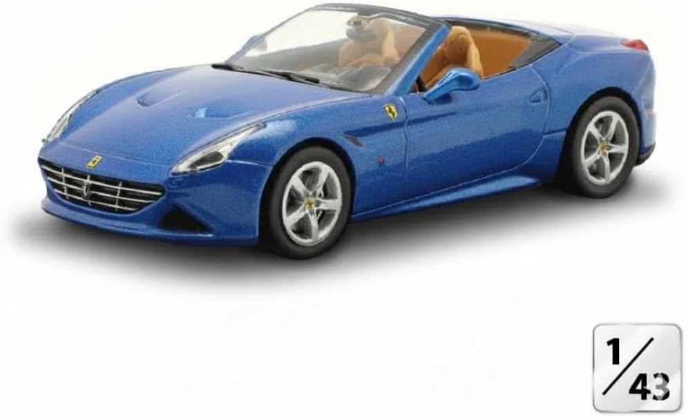 scale Ferrari California T 2014 Blue Metallic diecast model car 1/43