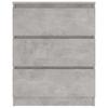 Sideboard Concrete Grey 60 x 35 x 76 cm Particleboard