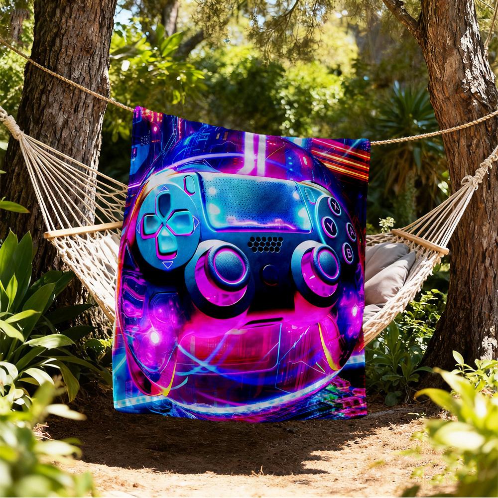 

Cyberpunk Gaming Controller Outdoor Flannel Blankets, Outdoor travel, Home Blankets, Fan Gifts,Suitable for All Seasons, Christmas Gifts. R1127148 80x120cm