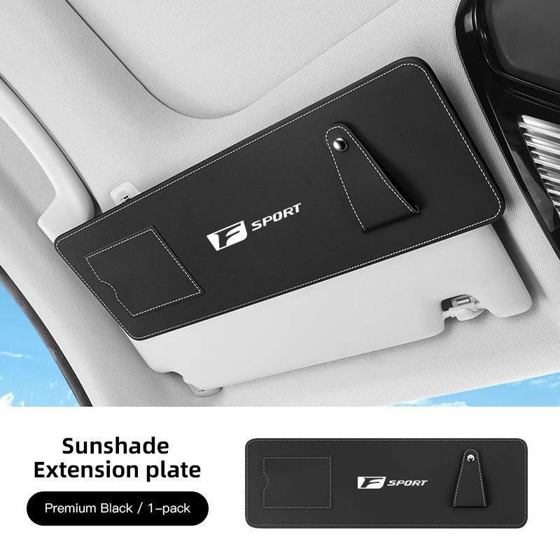 Car Sun Visor Extension Panel For Lexus Fsport IS250 Ct200h ES300h Anti-glare UV Sun Shield Card Holder Glasses Holder Keychain IS4