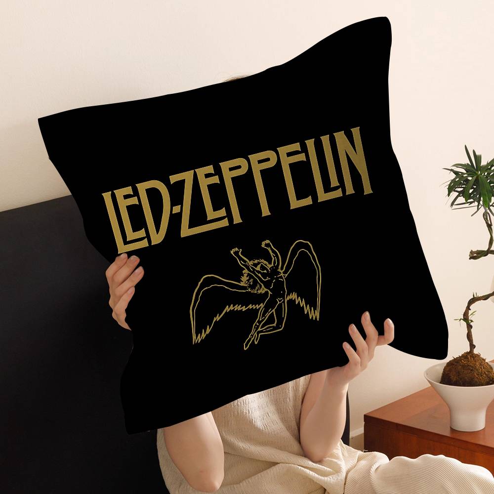 Vintage Band L-Led Z-Zeppelin Kissenbezug Toon Geschenk Kissenbezug Schlafzimmer Zuhause Sofa Stuhl Sitz Dekor Kissenhülle
