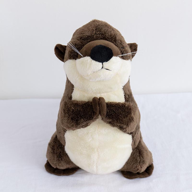 

Otter Adorable Plush Toy Soft Closed Eye Stuffed Animal Kids Companion Cuddly 18cm