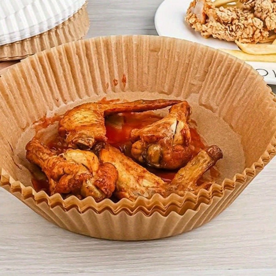 

50 Pcs Anti-Stick Air Fryer Mats, Oil-Free & Dirt-Free Cooking Paper Liners for Air Fryer, Baking Trays,Pots,Kitchen Accessories United States