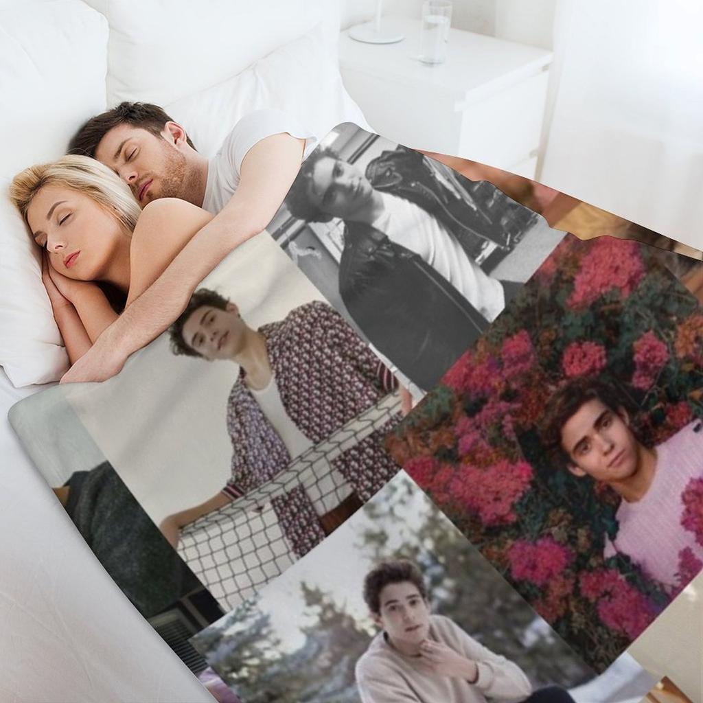 Joshua Bassett pic collage Throw Blanket Loose Giant Sofa sofa bed Luxury Brand Blankets