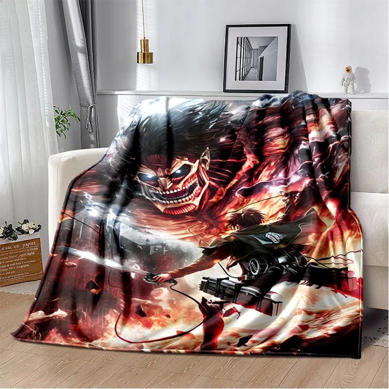 29 Style New Cartoon Attack on Titan Eren Anime Soft Flannel Blankets,Throw Blanket Comfortable for Beds Sofa Home Bedroom Gift