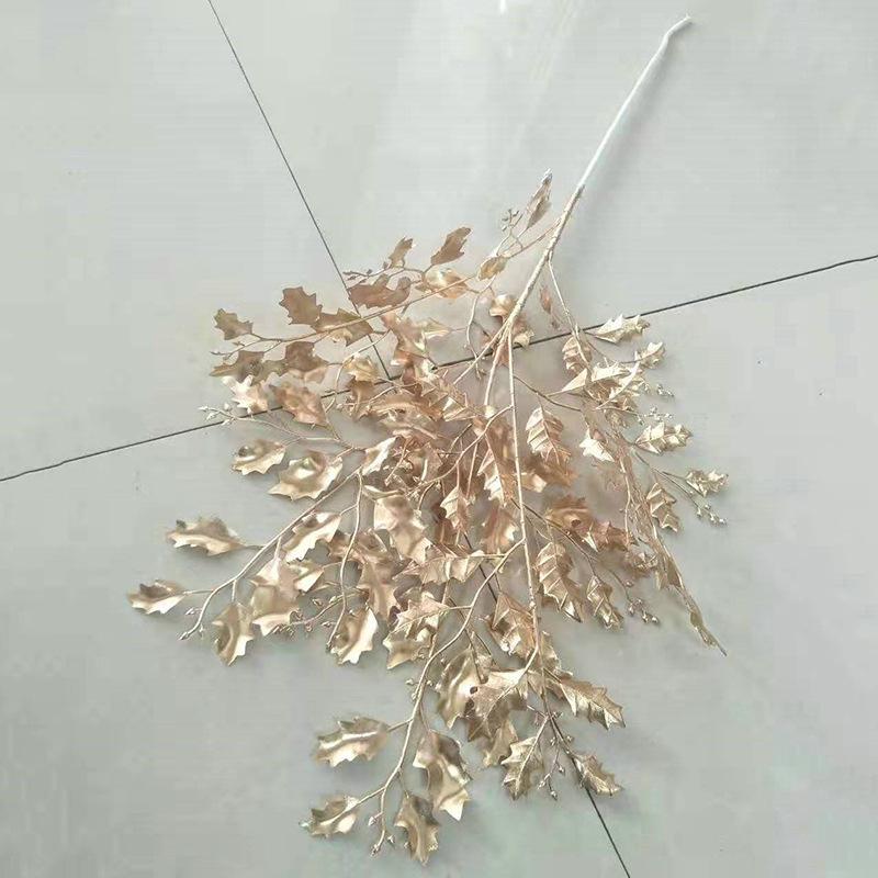 New Gold Simulation Plant Fake Bouquet Room Decoration Flower Arrangement Scattered Tail Sunflower Mulberry Leaf Persian Willow