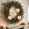 Christmas Gift Ideas 24 Days of Love Advent Calendar 2026, Pcs 2D Flat Acrylic Hanging Tree Decorations Heart Ornaments Countdown with Heartfelt