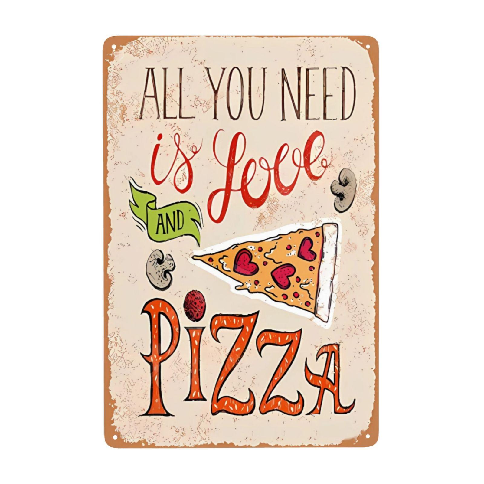 

Винтажная металлическая вывеска Пицца Пицца Пепперони Лучшая в городе Настенный декор для дома Паба Кафе Клуба Художественное украшение 8x12 дюймов 20x30cm