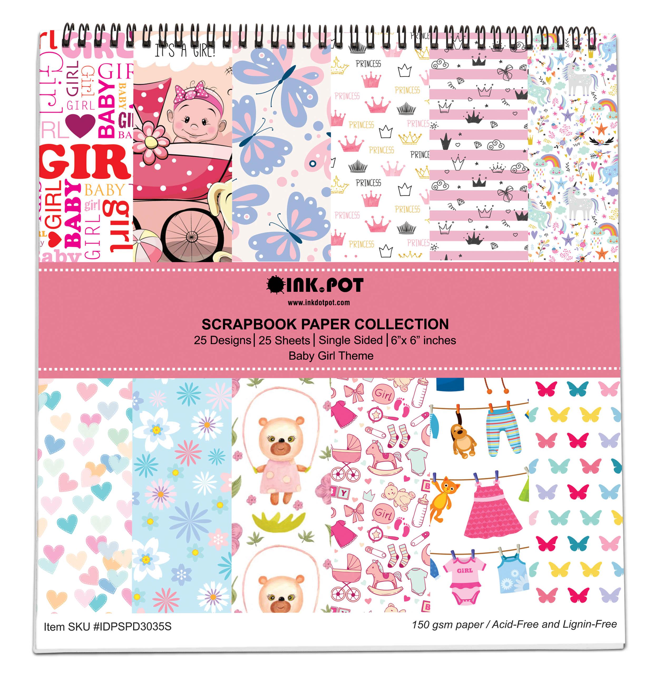 

Inkdotpot 25 Sheets Asian Indian Theme Scrapbook Paper Pad 12x12- Single-Sided Scrapbook Paper- Colorful Cardstock Paper 6 X6 inches різнокольоровий